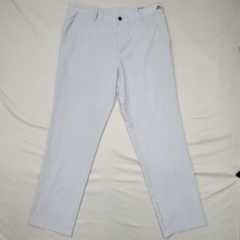 Adidas Golf Pants Men’s 34x32 Lightweight Performance Comfort Fit Stretch Gray